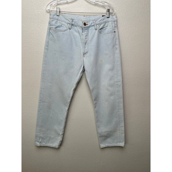 Goldsign Light Wash Straight Leg Jeans Women’s 29 Button Fly Made in USA - Picture 2 of 15